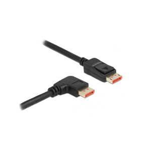 Delock Displayport Kabel 1.4 (4k/8k) - Rätvinklad - Svart - 3m