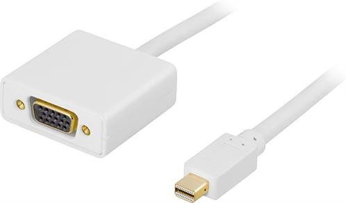 Deltaco MiniDisplayPort till VGA Hona-adapter kabel