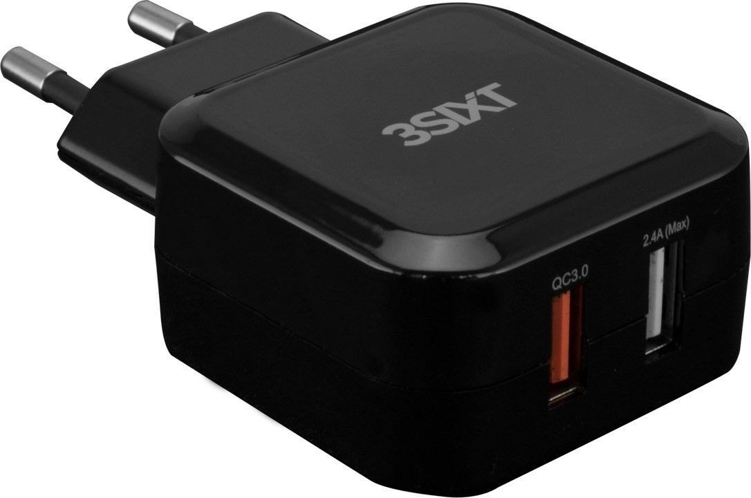 3SIXT Snabbladdande strömadapter för USB-laddare