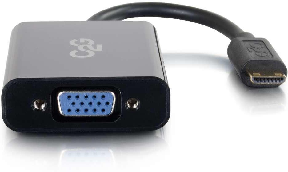 C2G HDMI Mini to VGA and Audio Adapter Converter Dongle