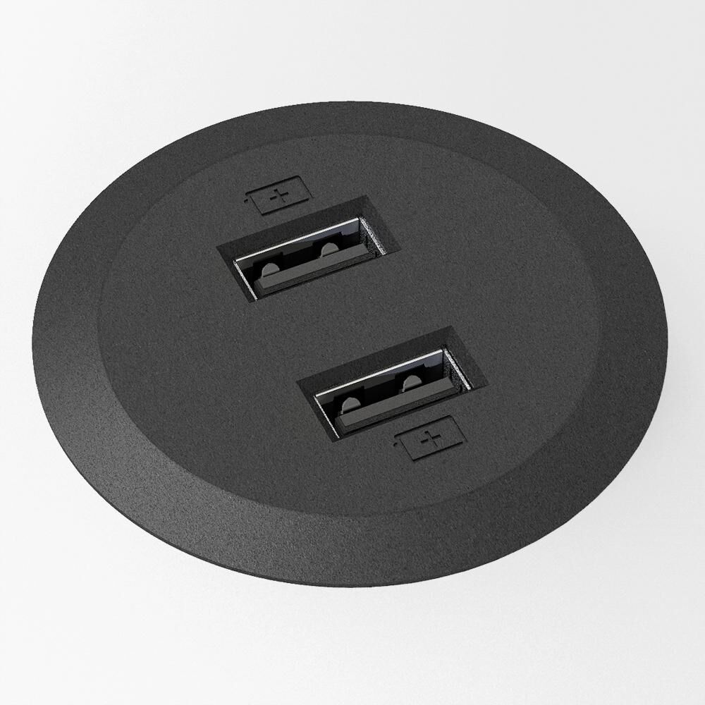 Powerdot MINI - USB Laddare 2 portar 5 V 2.4 A, Svart