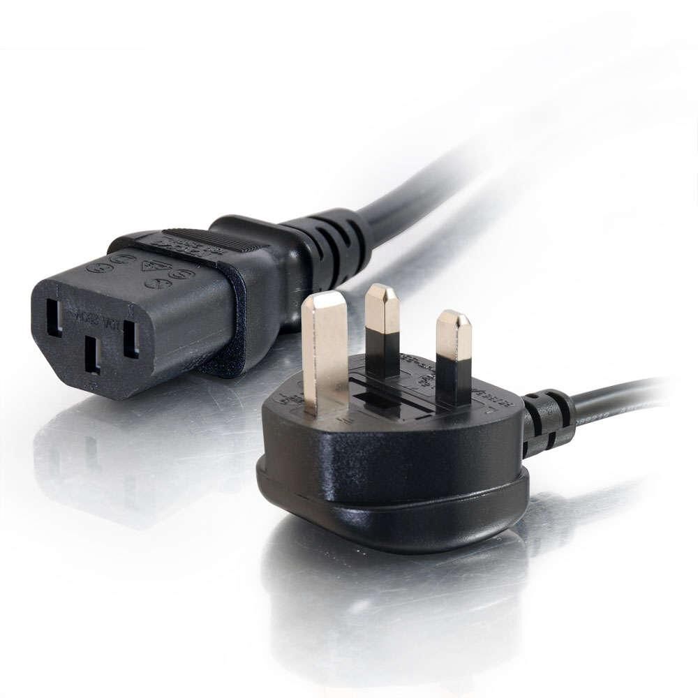 C2G Universal Power Cord - Strömkabel - BS 1363 (hane) till IEC