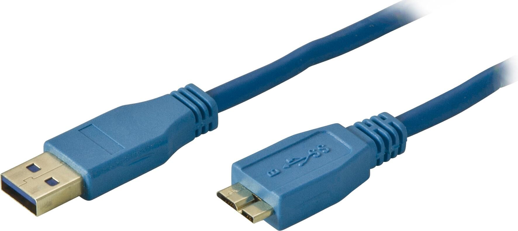 Deltaco USB 3.0 Typ A - Micro B 1m