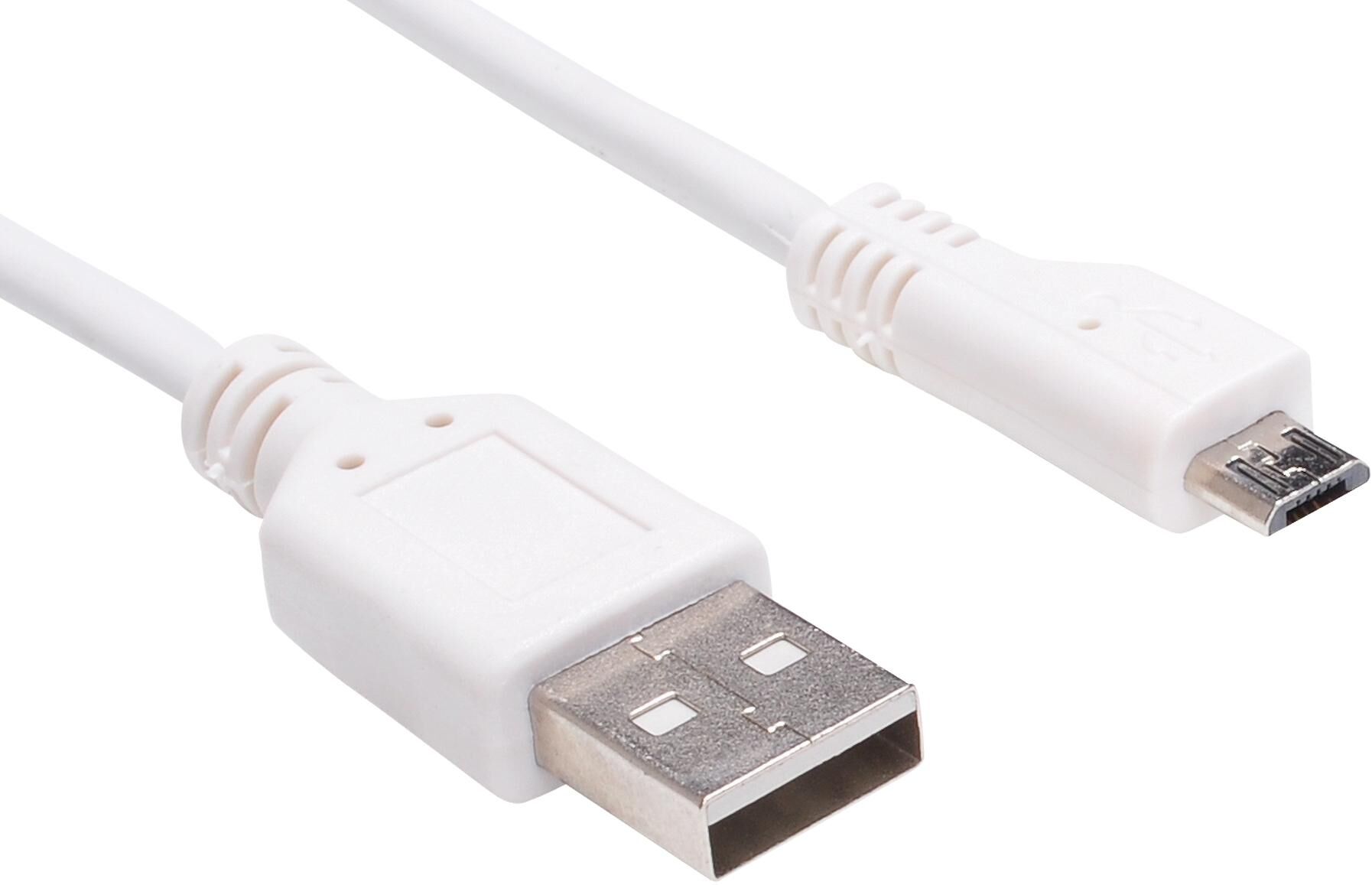 Sandberg Micro USB Sync/Charge Cable, White (1m)