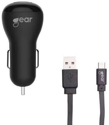 Laddare Bil GEAR 1A 1xMicro-USB 1m S