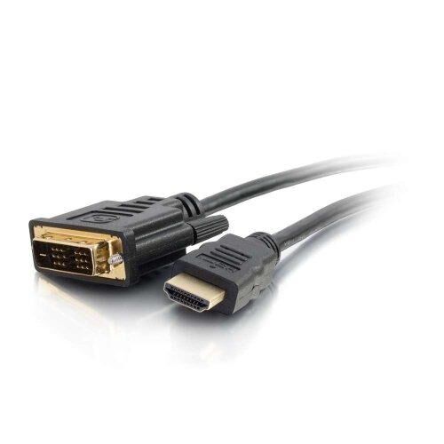 C2G 0.5m HDMI to DVI Adapter Cable - DVI-D Digital Video Cable