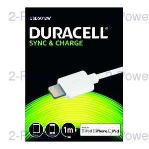 Duracell Lightning till USB-kabel 2m Vit