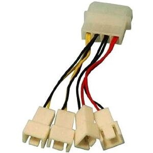 OEM 1x 4-pin konektor --> 2x 3-pin konektor 5 V a 2x 3-pin konektor 12 V