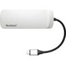 Kingston Nucleum C-HUBC1-SR-EN USB C Hub Type-C Adapter (mit USB 3.0 Schnittstellen, Type-C (Power delivery) zum Laden von anderen Type-C Geräten, USB zur Datenübertragung), Única