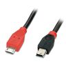 LINDY USB 2. 0 Kabel Micro-B / Mini-B OTG M/M 1 m