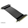 Fuego AKASA kábel RISER BLACK X2 Mark IV,PCIe 4.kábel 0 x16 Riser, 20 cm