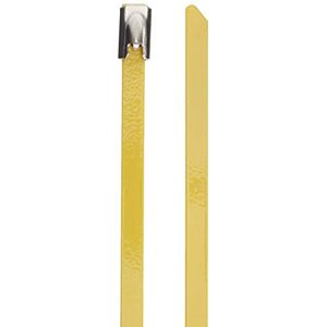 DeLOCK Stainless Steel Cable Ties L 400 x W 4.6 mm Yellow Pack of 10