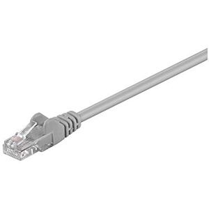 goobay 95557 CAT 5e Patch Cable, U/UTP, Grey, 1.5 m Length