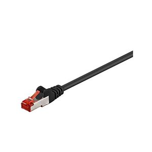 Goobay 68700 CAT 6 Patchcable S/FTP (PiMF), Black, 5m Cable Length