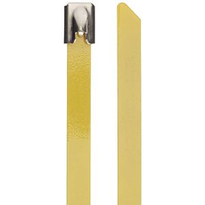 DeLOCK Stainless Steel Cable Ties L 200 x W 7.9 mm Yellow Pack of 10