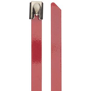 DeLOCK Stainless Steel Cable Ties L 300 x W 7.9 mm Red Pack of 10