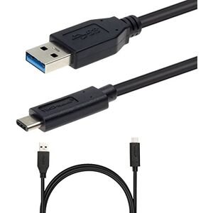 TECHGEAR USB 3.1 Type C, Data Sync & Charging Cable Lead Compatible with Samsung S22 S21 S20 FE S10 S9 Plus Note 20 Ultra, A13 A22 A33 A32 A52s A53 etc Fast charging (upto 10Gbps/3A) 1m/3.3ft - Black