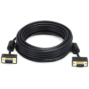 Monoprice 25ft Ultra Slim SVGA Super VGA 30/32AWG M/M Monitor Cable w/ferrites (Gold Plated Connector)