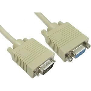 Cables Direct 5m SVGA Extension Cable in Beige