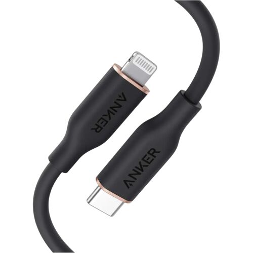 Anker 641 USB-C to Lightning Cable (Flow, Silicone) 6ft / Midnight Black