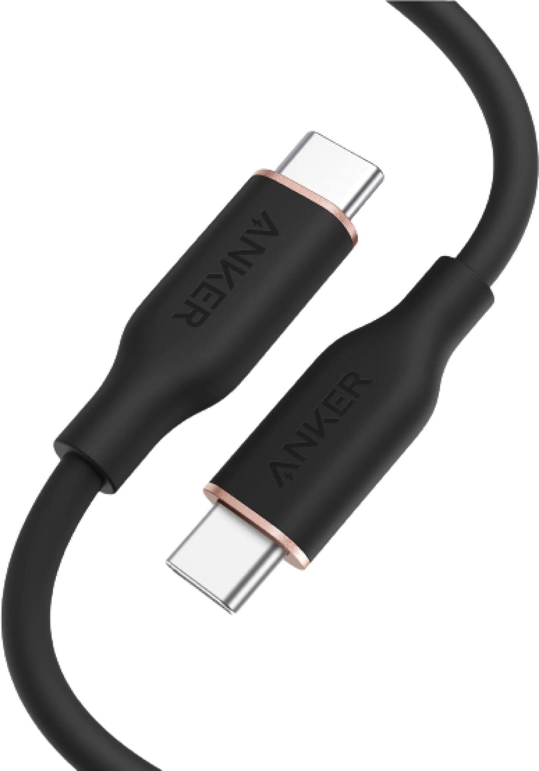 Anker 643 USB-C to USB-C Cable (Flow, Silicone) 6ft / Midnight Black