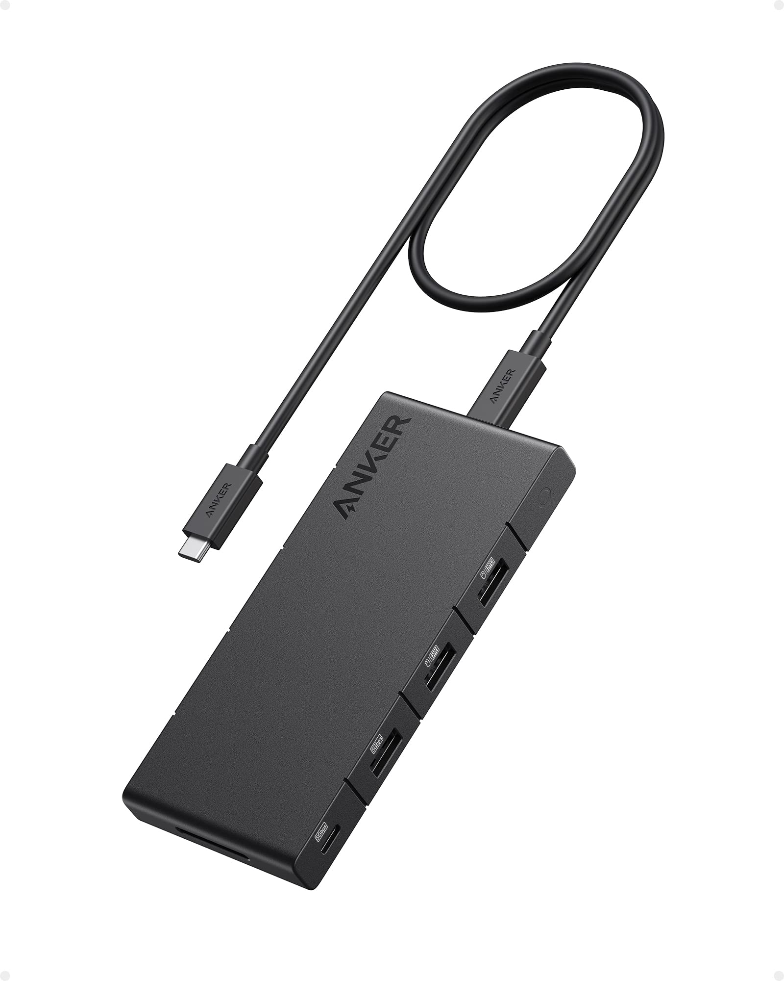 Anker 364 USB-C Hub (10-in-1, Dual 4K HDMI) Black