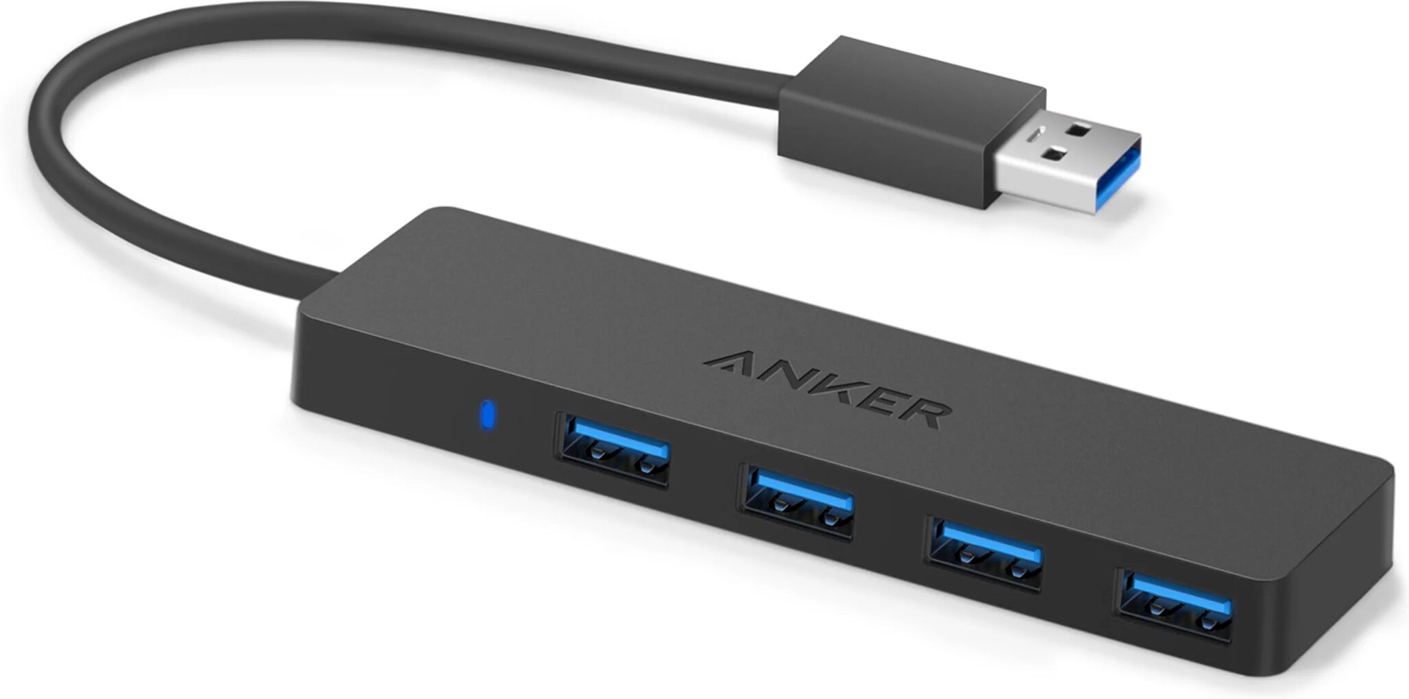 Anker 4-Port Ultra Slim USB 3.0 Data Hub 2 ft / Black