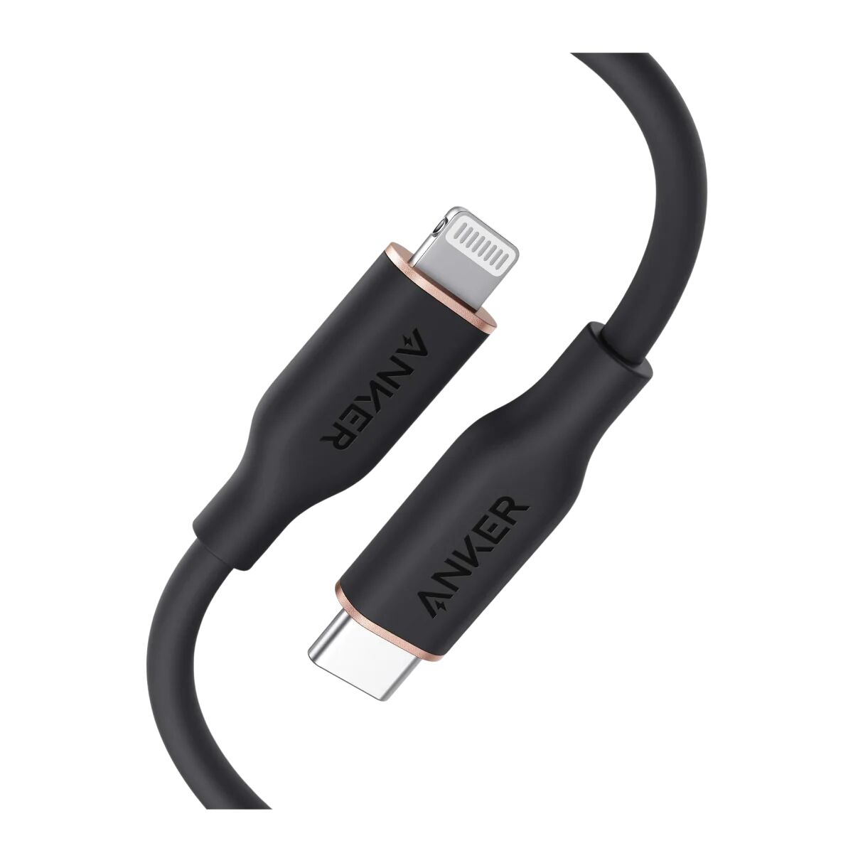 Photos - Cable (video, audio, USB) ANKER 641 USB-C to Lightning Cable  3ft / Cloud White (Flow, Silicone)