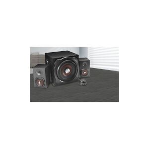 SPEEDLINK GRAVITY CARBON - Højttalersystem - til PC - 2.1-kanal - trådløs - Bluetooth - 60 Watt (Total) - sort