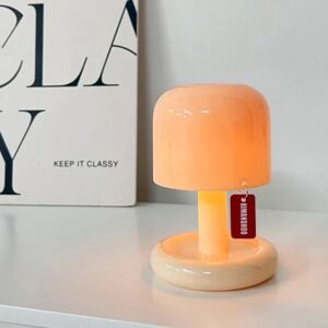 Desktop Sunset Night Lamp Creative USB opladningsbar svamp St orange onesize