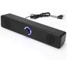 Bewinner Computerluidsprekers, Bekabelde USB-desktopluidspreker, HiFi-stereocomputer-soundbar met Volumeknop, USB-aangedreven Mini-soundbar-luidspreker voor Pc-tablets Desktop-laptop