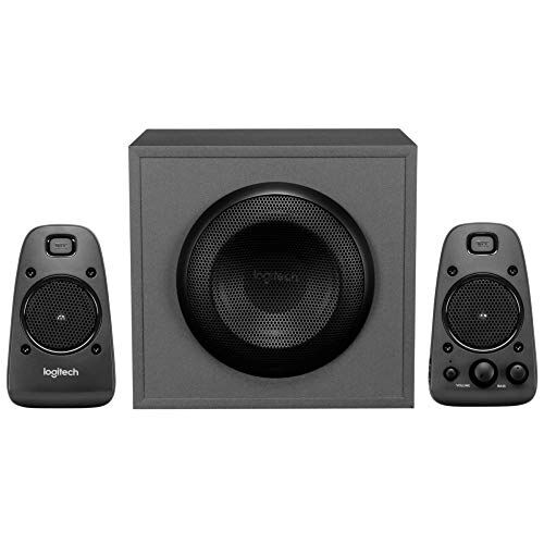 222A348 Logitech 980-001256 Z625 2.1 Högtalarsystem med Subwoofer, THX-certifierad, 400 W, 3.5 mm Ingång, Svart