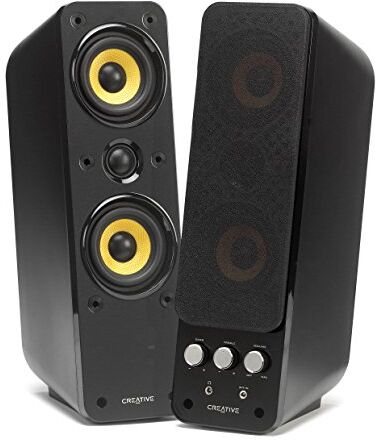 51MF1615AA000 Creative  GigaWorks T40 Series II – 2.0 högtalarsystem (Hi-Fi, stereo/AUX-IN, Line-IN/16W RMS), 32 W, Svart