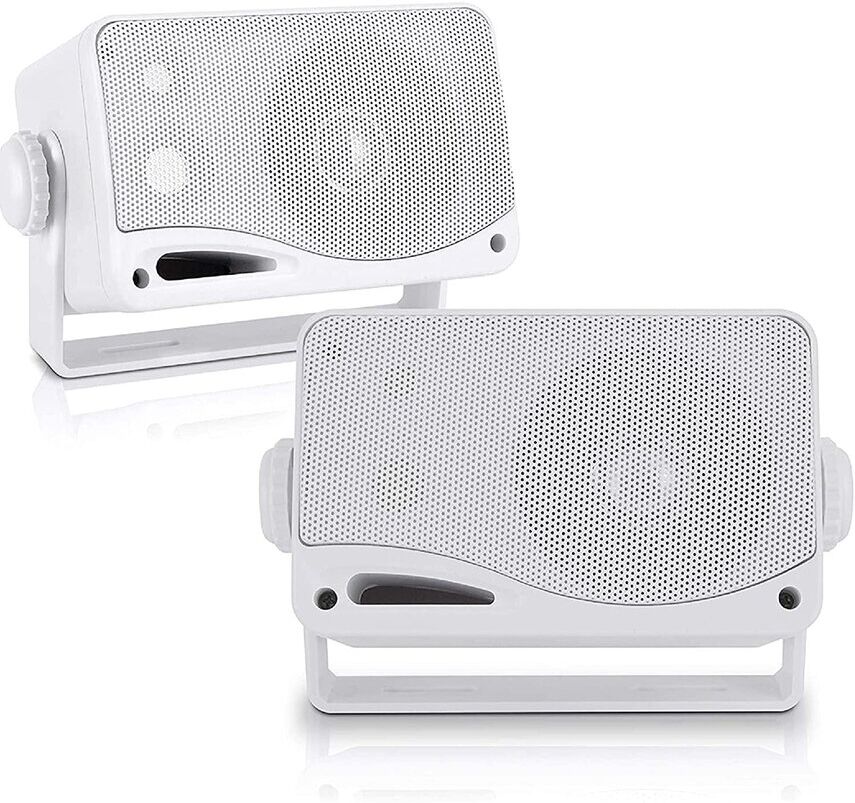 Pyle Weather Proof Mini Box Speaker System White NoSize