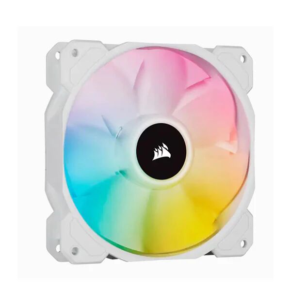 Corsair White Sp120 Rgb Elite 120Mm Rgb Led Pwm Fan With Airguide