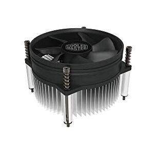 Cooler Master i50 CPU-Kühler für Intel LGA 1700-Sockel – 60,8 mm extra Flacher, superdünner Aluminium-Kühlkörper, leiser 92mm Lüfter (40,87 CFM, 1,93 mmH2O, 26,8 dBA, 2200 U/min)