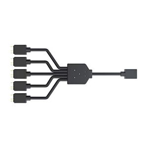 Cooler Master ARGB 1-zu-5-Splitterkabel, 3-poliger LED-Anschluss, 58 cm