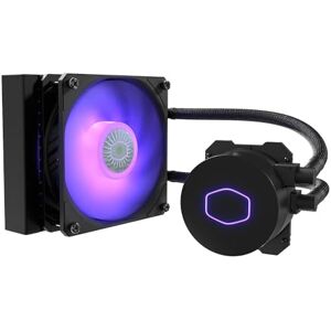 Cooler Master MasterLiquid ML120L V2 RGB CPU Kühler Wasserkühlung mit ultra-starken Lichteffekten, 120-mm-SickleFlow-Lüfter, für Desktop, schwarz