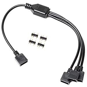 Odestar EK WATER BLOCKS Compatible EK-Loop D-RGB Splitterkabel, 3-Fach schwarz