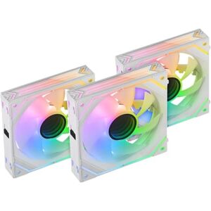 MARSGAMING Mars Gaming MF-LINKFINITYKIT Weiß, Kit 3x 120mm PWM Modularlüfter, LINKFINITY Verbindungssystem, Infinity Mirror ARGB 360° Beleuchtung und ARGB Controller, Ultra-quiet 12dB