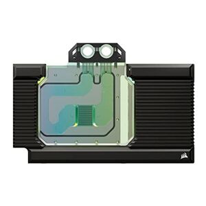 Corsair Hydro X Series XG7 RGB 4080 Strix/TUF GPU Water Block Für ASUS® ROG Strix und TUF Gaming GeForce RTX™ 4080 Vernickeltes Kupfer Inklusive Rückplatte und 5V ARGB Adapterkabel Schwarz