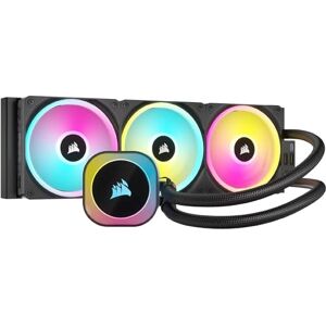 Corsair iCUE LINK H150i RGB Flüssig-CPU-Kühler 360mm AIO QX120 RGB-Lüfter Passend Für Intel® LGA 1700, AMD® AM5 iCUE LINK System Hub Enthalten Schwarz