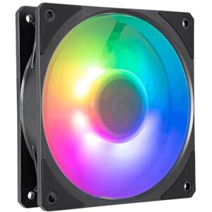 Cooler Master Mobius 120P ARGB Gehäuselüfter – 120mm ARGB-Lüfter mit Ring Blade Design (PWM), ultra-langlebiges Loop Dynamic Bearing (max. 75,2 CFM, 3,63 mmH2O, 30 dBA), abgeschrägter Air-Focus-Rahmen