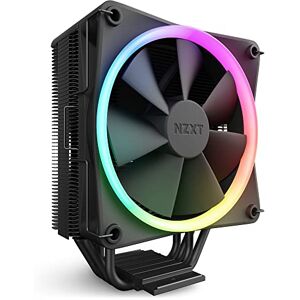 NZXT T120 RGB Air Cooler RC-TR120-B1 CPU Luftkühler 120mm Lüfter Direktkontakt Technologie 4 Kupfer-Heatpipes Optional 2 möglich passend für Intel und AMD Sockel Schwarz