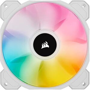 Corsair iCUE SP120 RGB ELITE Performance 120mm-PWM-Einzellüfter ( AirGuide-Technologie, acht ansteuerbare RGB-LEDs, leise 18 dBA, PWM- gesteuert, bis zu 1.500 U/min mit 81,04 m³/h) Weiß