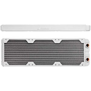 Corsair Hydro X Series XR5 Radiator 360 mm (Drei 120-mm-Lüfterbefestigungen, Einfache Installation, Kupferkonstruktion, Hochwertige Polyurethan-Beschichtung, Integrierte Schraubenführungen) Weiß