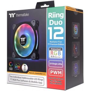 Thermaltake Riing Duo 12 LED RGB - 3er Pack 120mm Lüfter