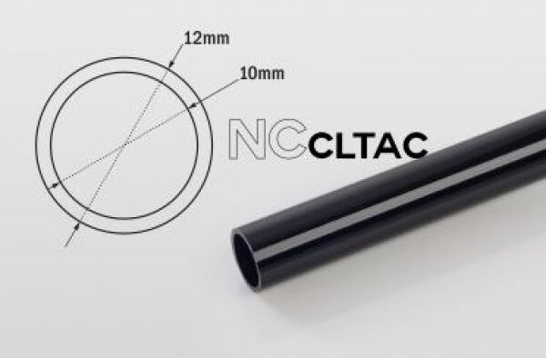 Bitspower Crystal Link Tube 12/10mm - Länge 1000mm - schwarz