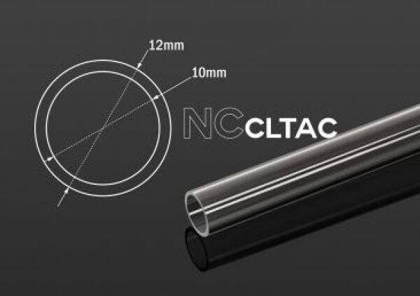 Bitspower Crystal Link Tube 12/10mm - Länge 500mm - transparent