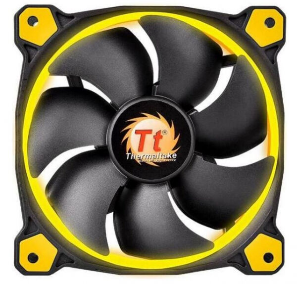 Thermaltake Riing LED Gelb - 120mm Gehäuselüfter